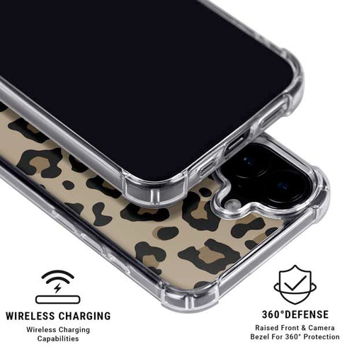 Leopard Print iPhone 16 Clear Case